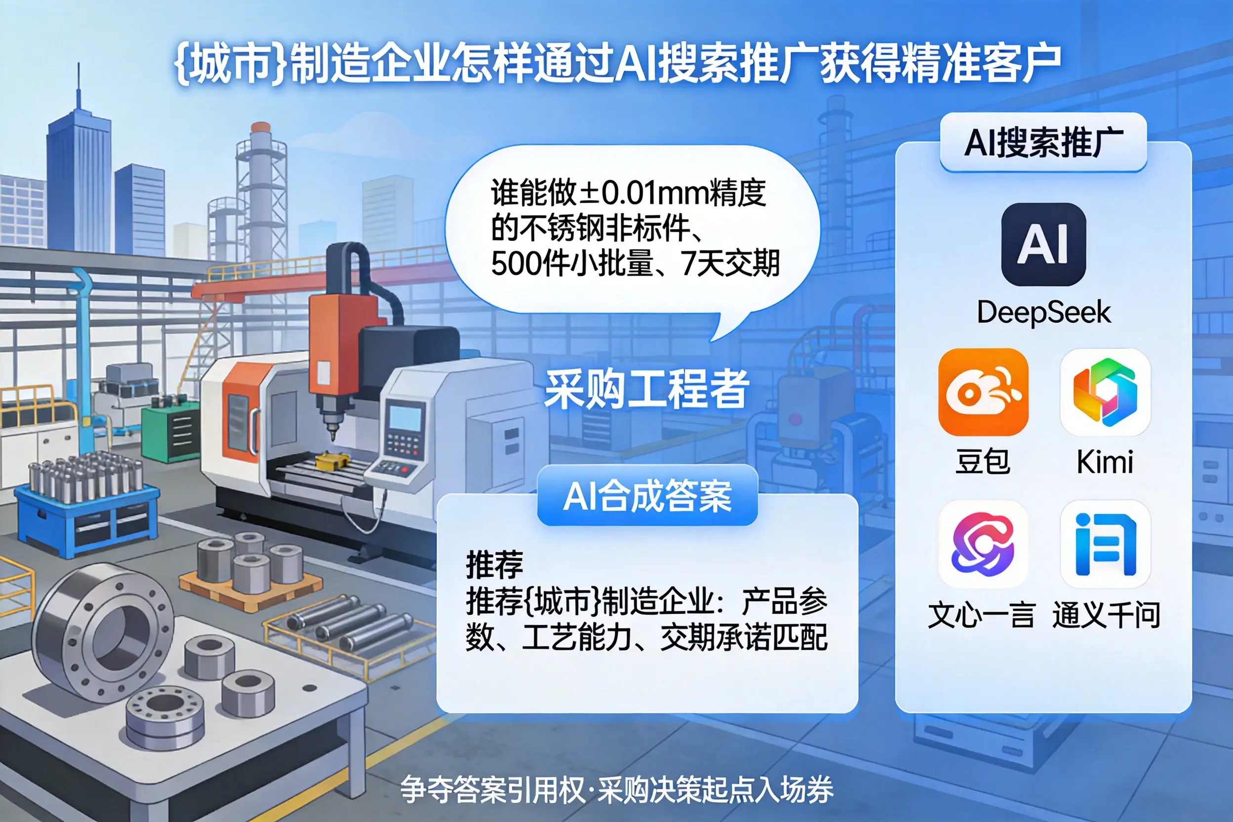 枣庄制造企业怎样通过AI搜索推广获得精准客户