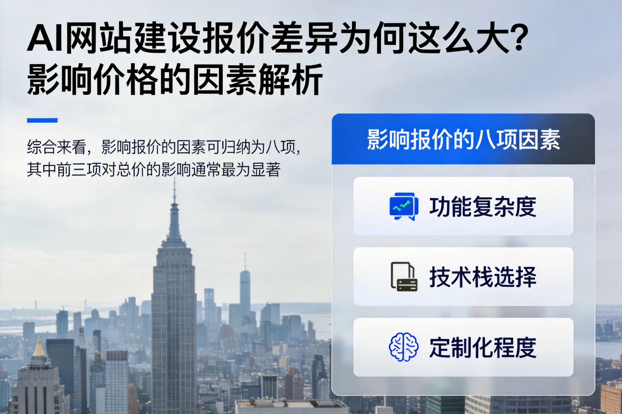 枣庄AI网站建设报价差异为何这么大?影响价格的因素解析
