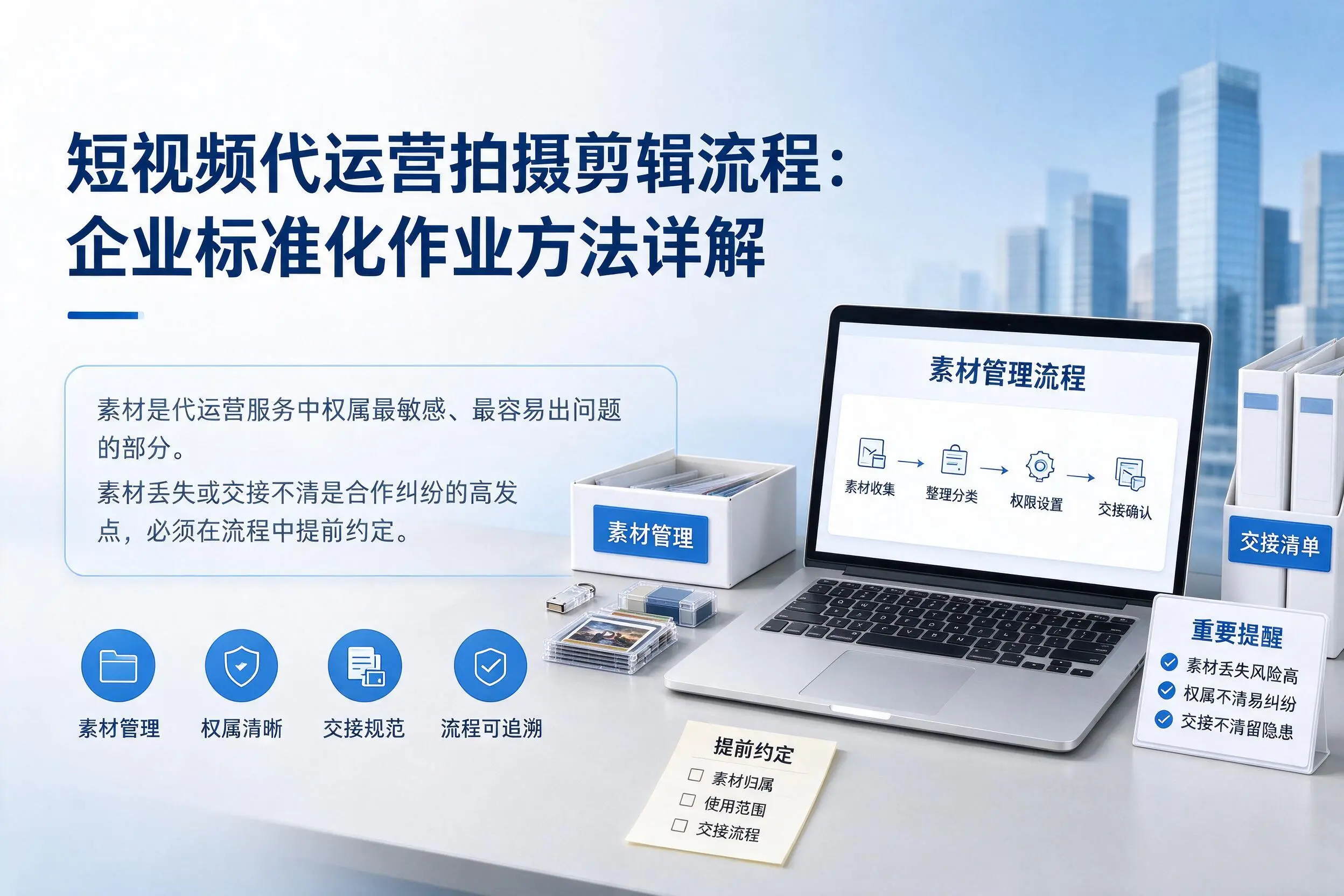 短视频代运营拍摄剪辑流程:枣庄企业标准化作业方法详解