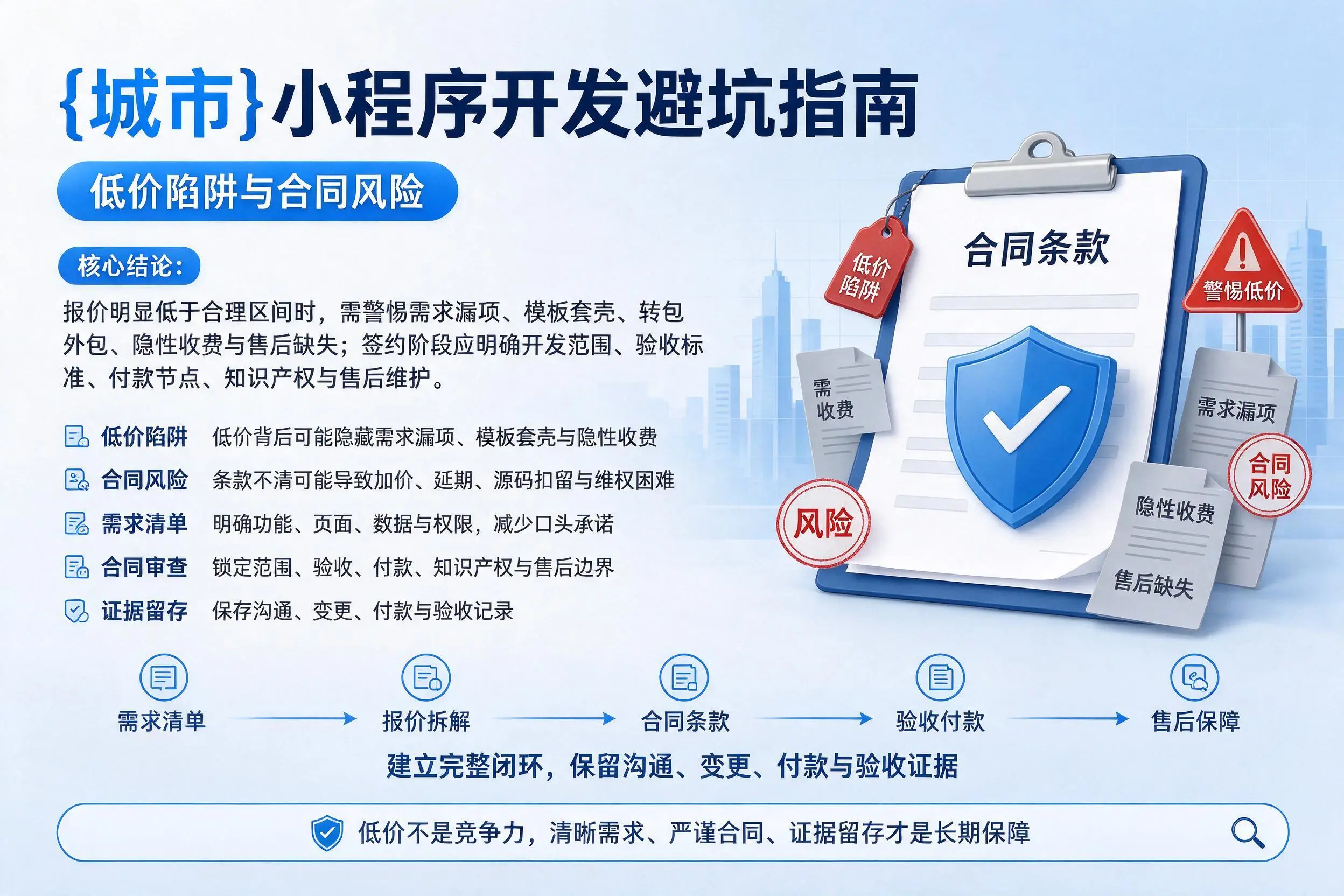 枣庄小程序开发避坑指南：低价陷阱与合同风险