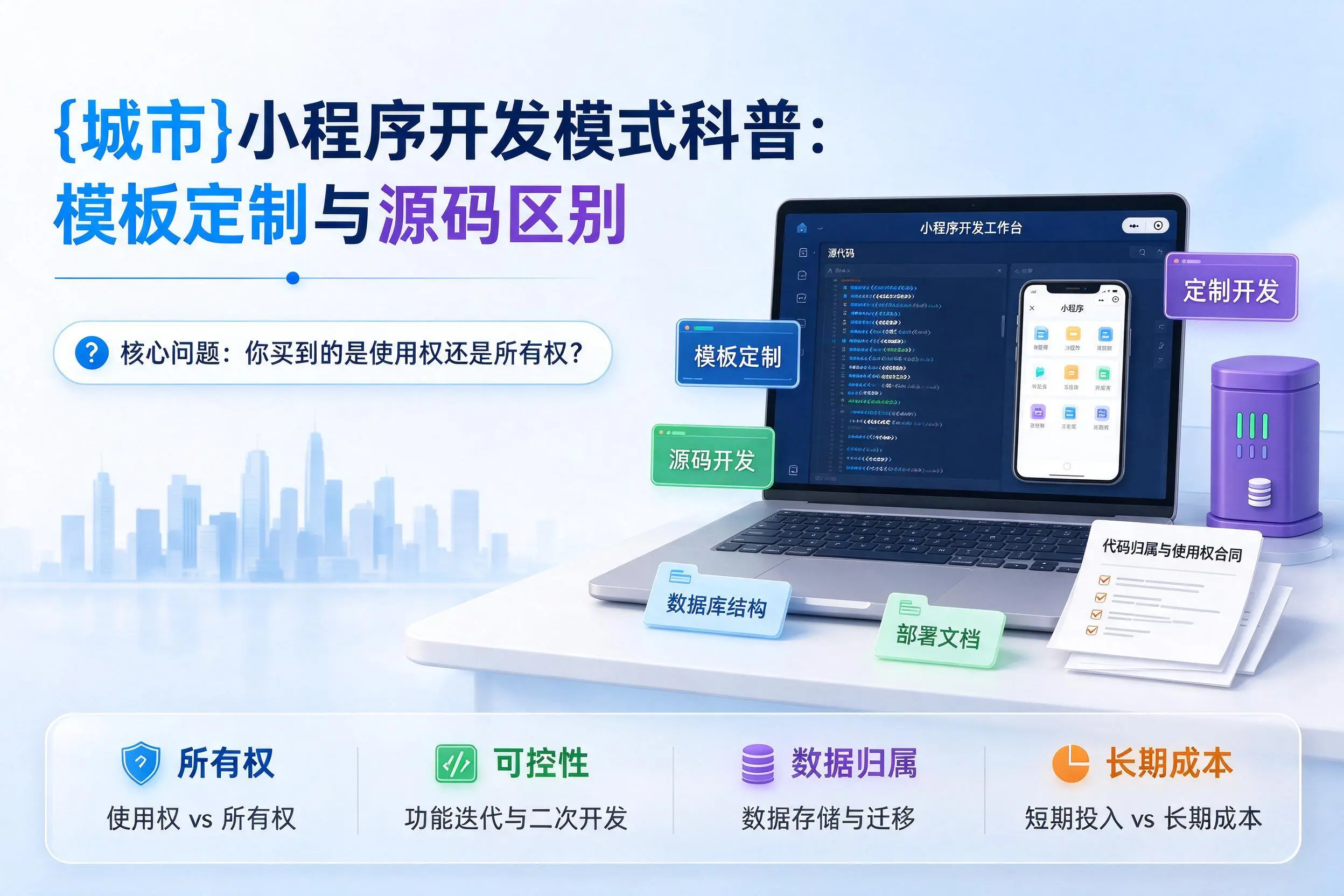 枣庄小程序开发模式科普:模板定制与源码区别