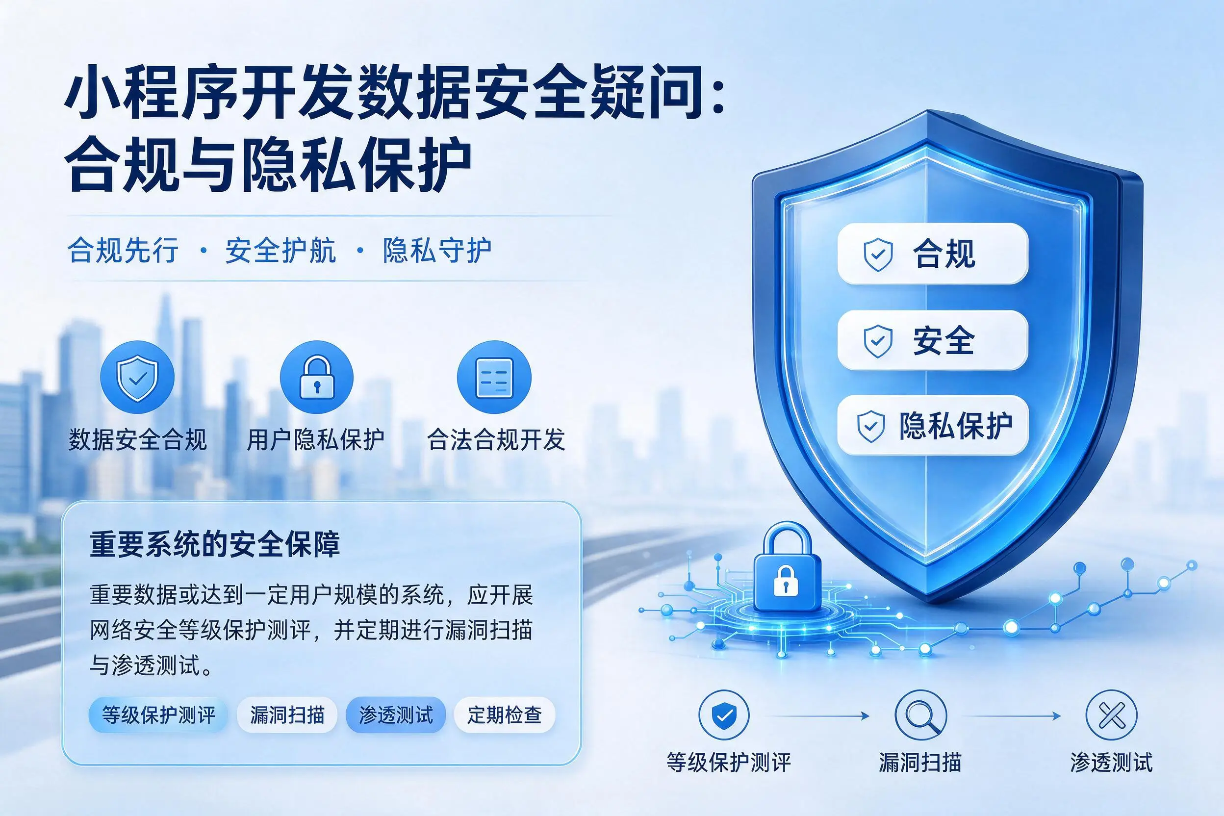 枣庄小程序开发数据安全疑问:合规与隐私保护