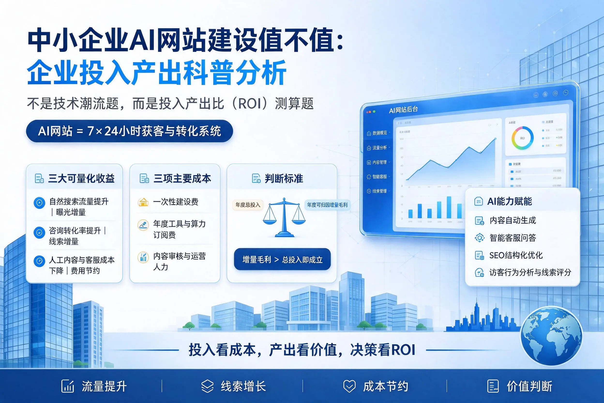 中小企业AI网站建设值不值：枣庄企业投入产出科普分析