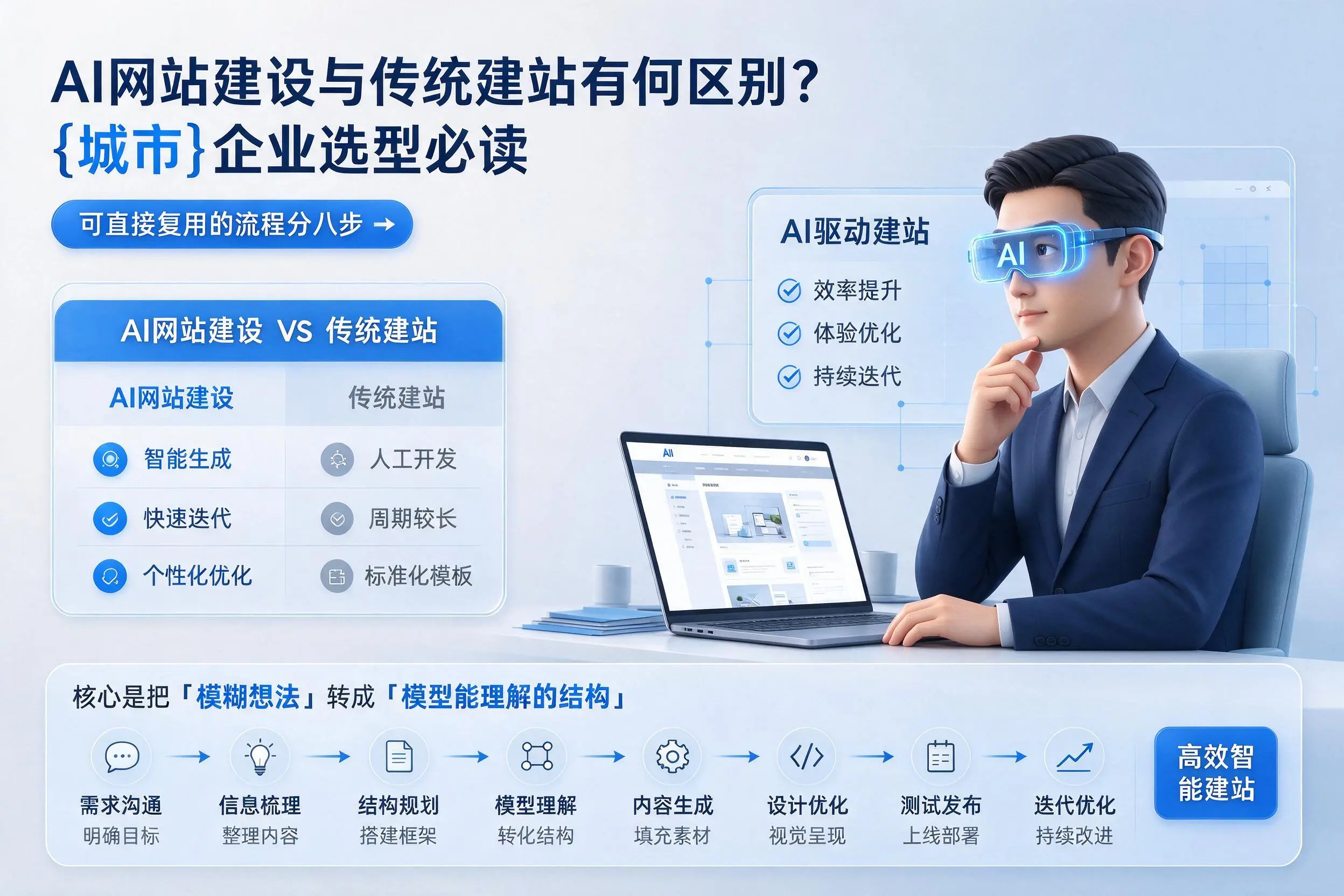 AI网站建设与传统建站有何区别?枣庄企业选型必读
