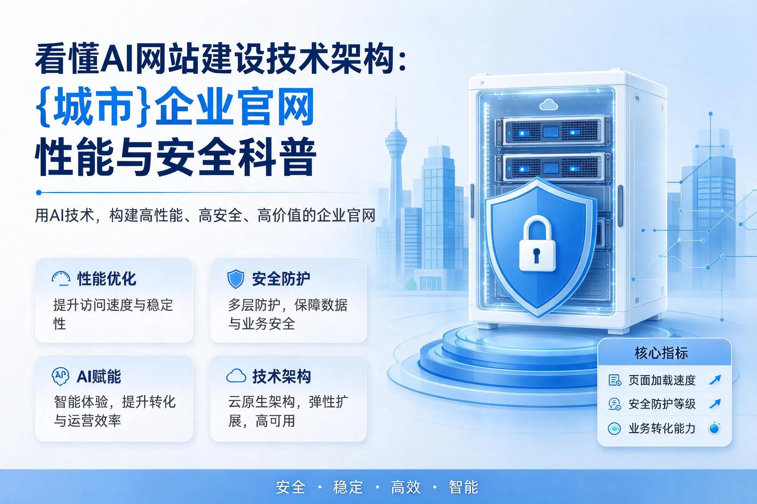 看懂AI网站建设技术架构:枣庄企业官网性能与安全科普