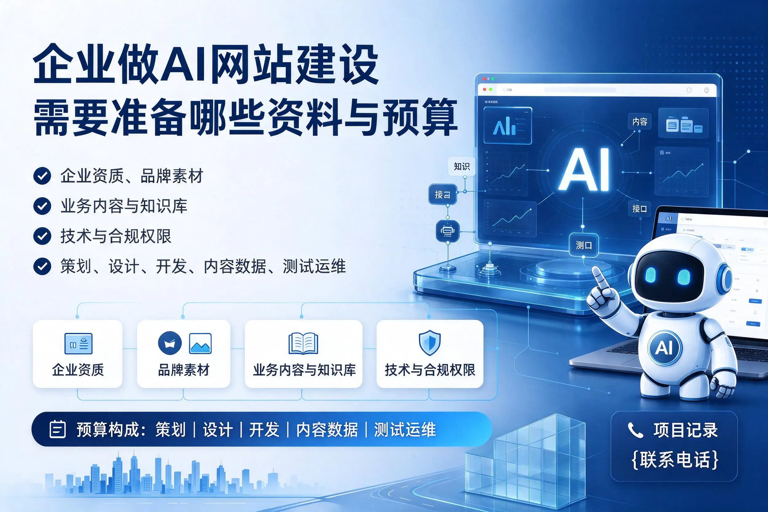 枣庄企业做AI网站建设需要准备哪些资料与预算