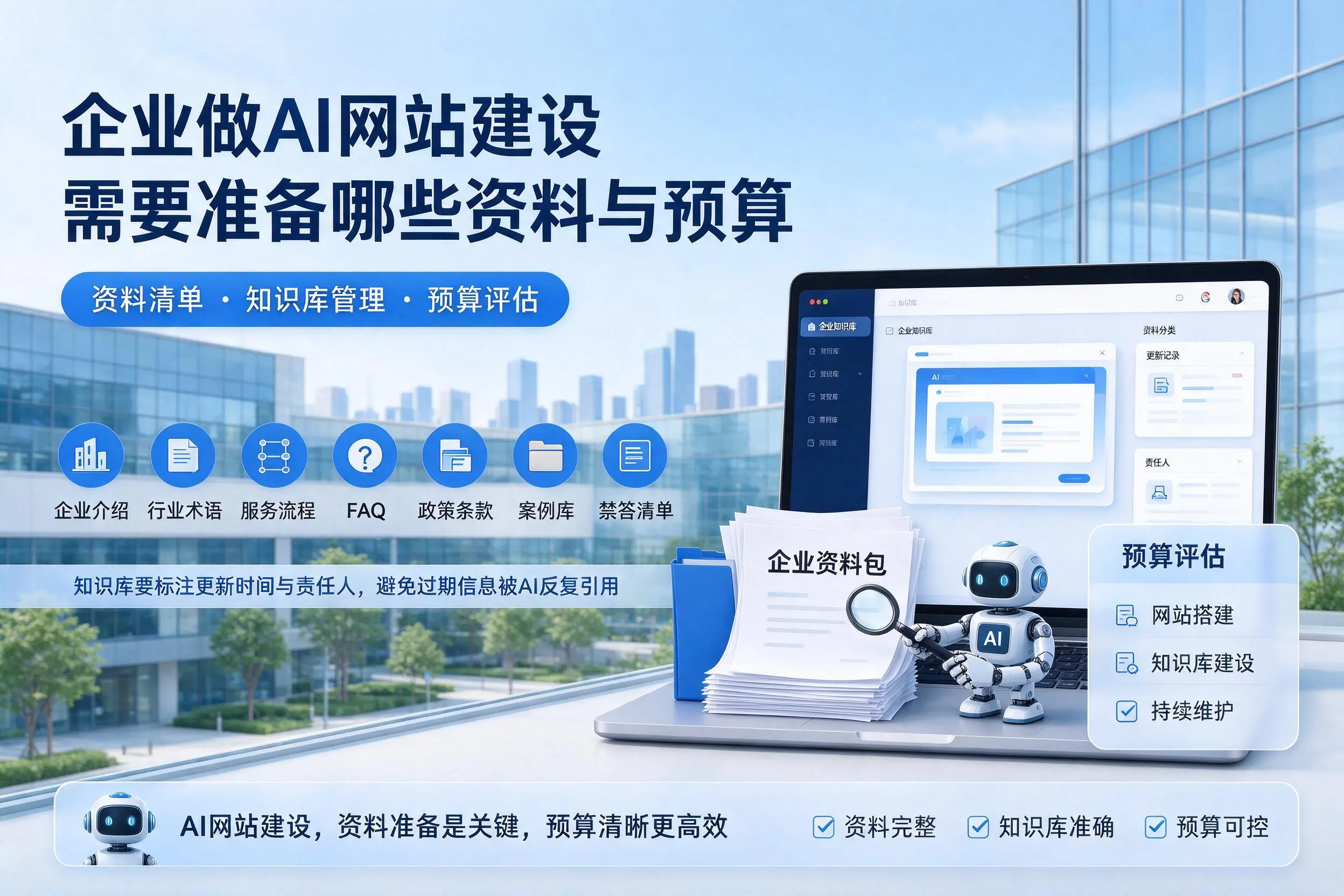 枣庄企业做AI网站建设需要准备哪些资料与预算