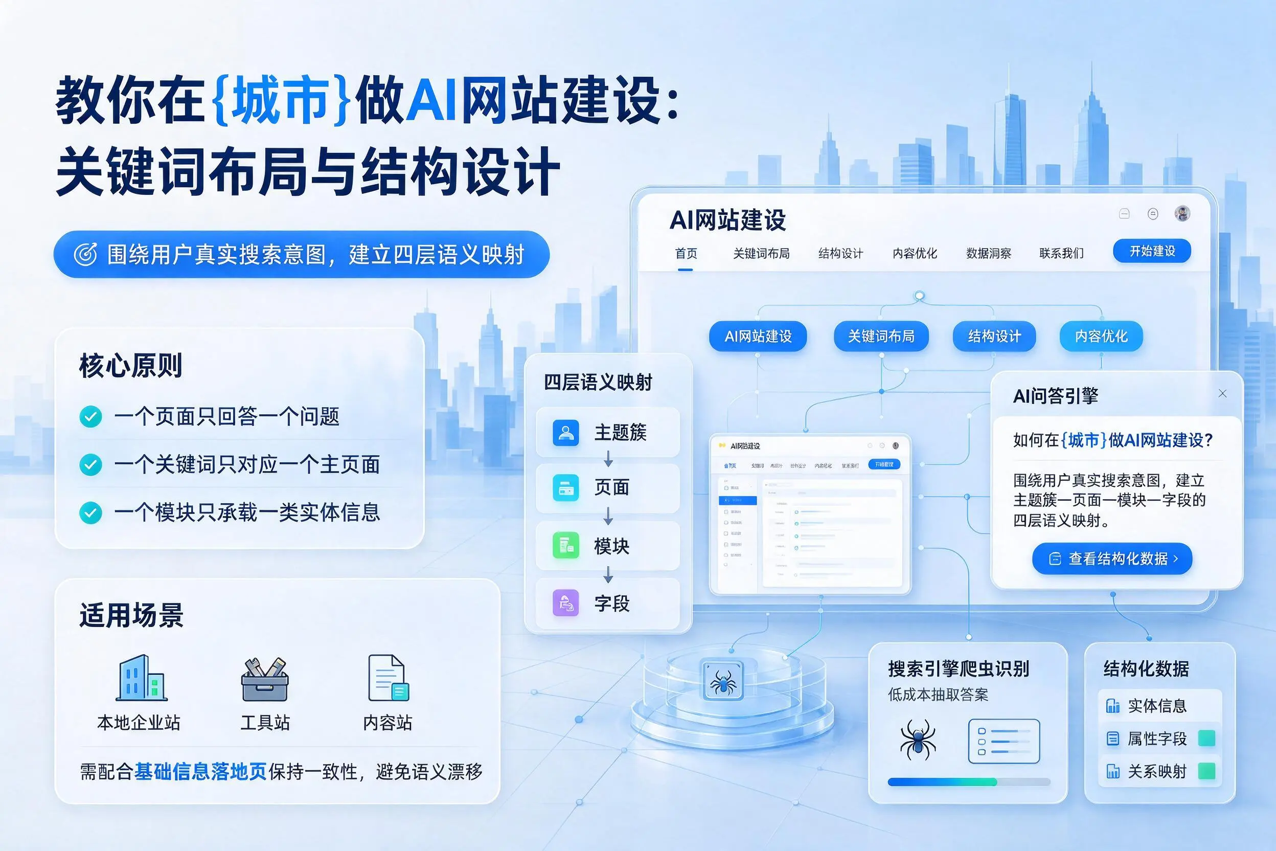 教你在枣庄做AI网站建设：关键词布局与结构设计